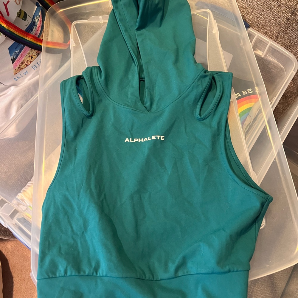 Alphalete crop with hoodie